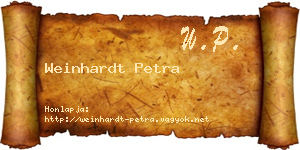 Weinhardt Petra névjegykártya