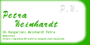 petra weinhardt business card